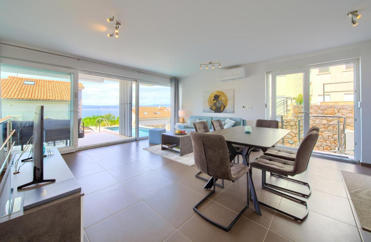 Villa Solis Lacus Modern Apartment - Private Heated Pool - Smart Tv Sky X - Free Parking Njivice Εξωτερικό φωτογραφία