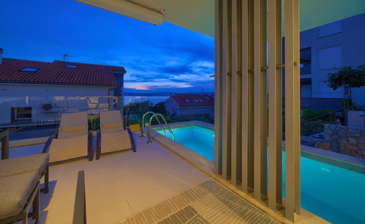 Villa Solis Lacus Modern Apartment - Private Heated Pool - Smart Tv Sky X - Free Parking Njivice Εξωτερικό φωτογραφία